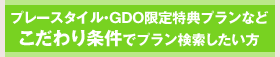 プレースタイル・GDO限定特典プランなどこだわり条件でプラン検索したい方
