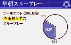 早朝スループレー　ホールアウトは朝10時！渋滞知らずのスループレー