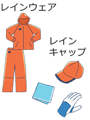 ゴルフの雨グッズ