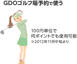 GDOゴルフ場予約で使う