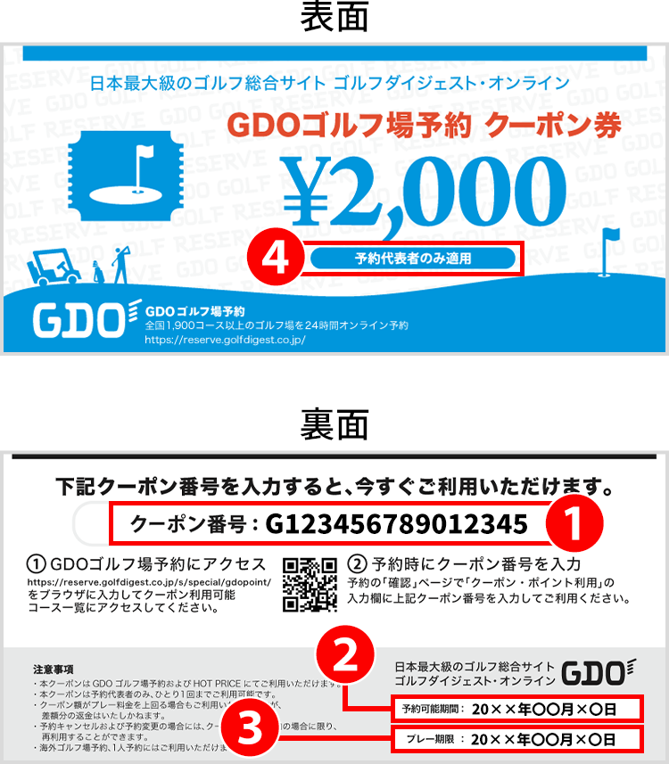 GDOゴルフ場予約クーポンの使い方｜ゴルフ場予約ならGDO