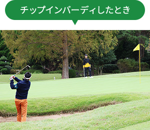 チップインバーディしたとき