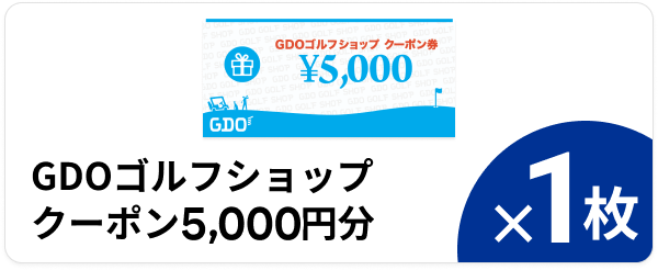 GDOゴルフショップクーポン5,000円分 ×1枚
