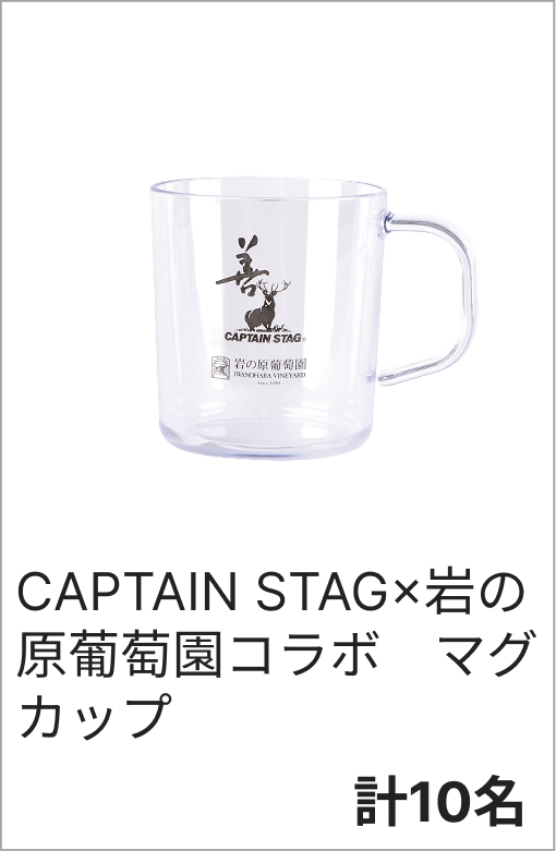 CAPTAIN STAG×岩の原葡萄園コラボ　マグカップ　各10名