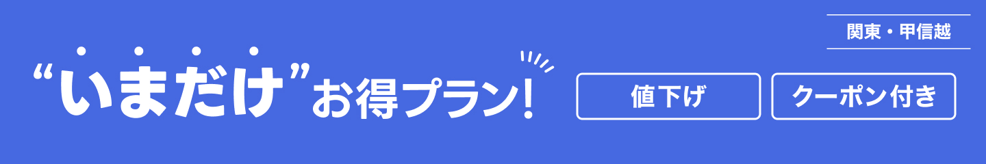 いまだけお得なプラン