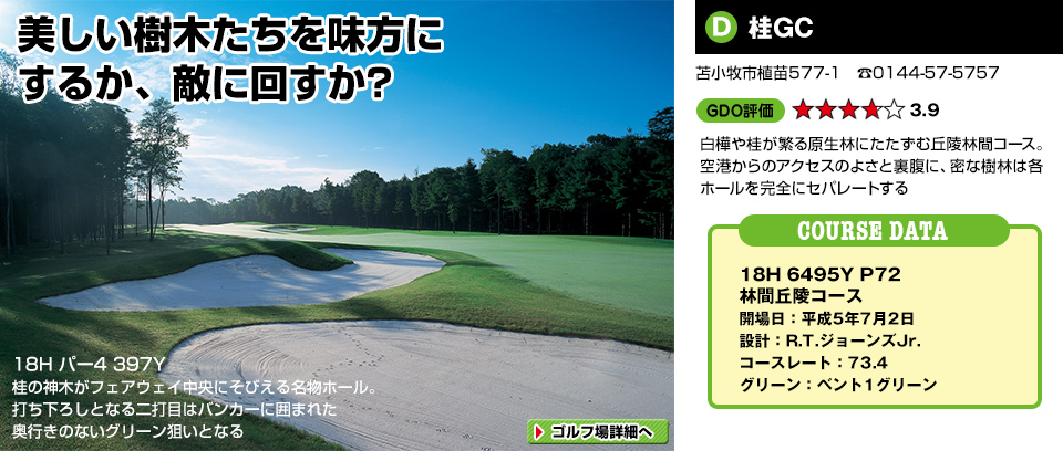 美しい樹木たちを味方にするか、敵に回すか?　桂GC