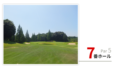 7番ホール Par5