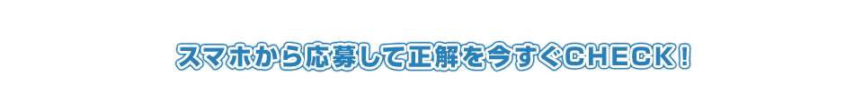 スマホから応募して正解を今すぐCHECK！