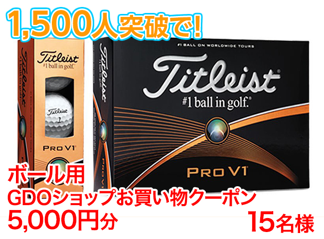ボール用GDOショップお買い物クーポン5,000円分