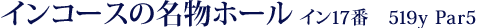 【インコースの名物ホール】≪イン17番　519y Par5≫
